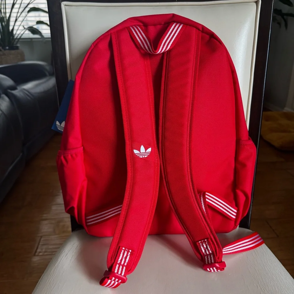 Adidas Bold Red Backpack NWT - Picture 2 of 2